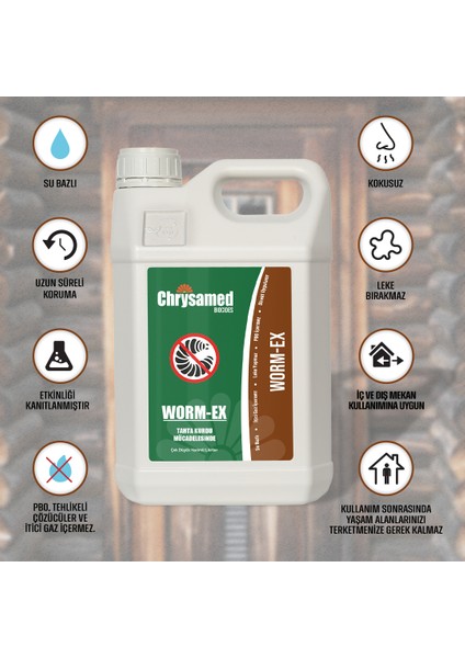 Worm-Ex Ağaç / Tahta Kurdu 5 Lt Böcek Haşere İlacı fiyatları