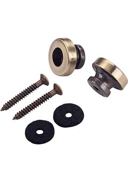 Gitar Askısı Düğmeler Metal Uç, Gitar Bas Için Kayış Kilitleri, Bronz modelleri