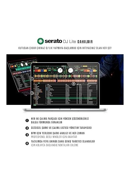 Mixtrack Platinum Fx - 4 Kanal Dj Kontrol Cihazı, 24 Bit Ses, Kulaklık Çıkış, Ses Kartlı, 4 Deck, 6" Jog Tekerleği fırsatları