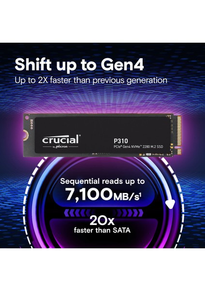 P310 4tb Pcıe Gen4 2280 Nvme M.2 SSD CT4000P310SSD8 (7100-6000 Mbs) modelleri
