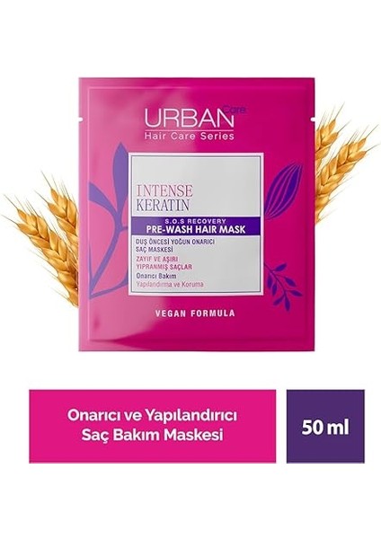 Care Intense Keratin Aşırı Yıpranmış Saçlara Özel Duş Öncesi Saç Bakım Maskesi 50 Ml- Vegan fiyatları