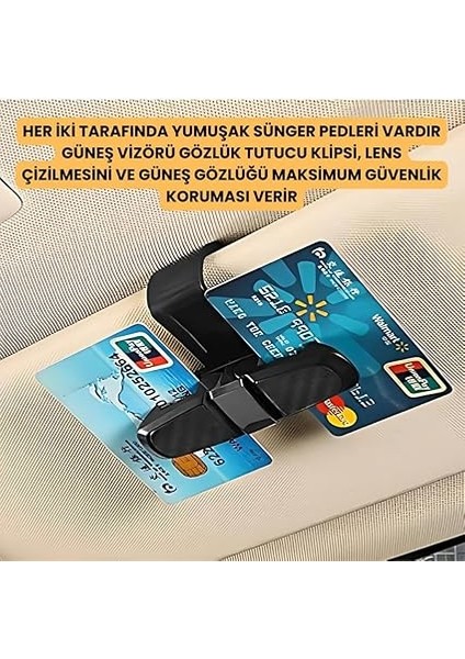 Platinum Araç Içi Gözlük, Kart, Kartvizit Tutucu, Çift Taraflı Klipsli Güneş Gözlüğü Tutucu modelleri