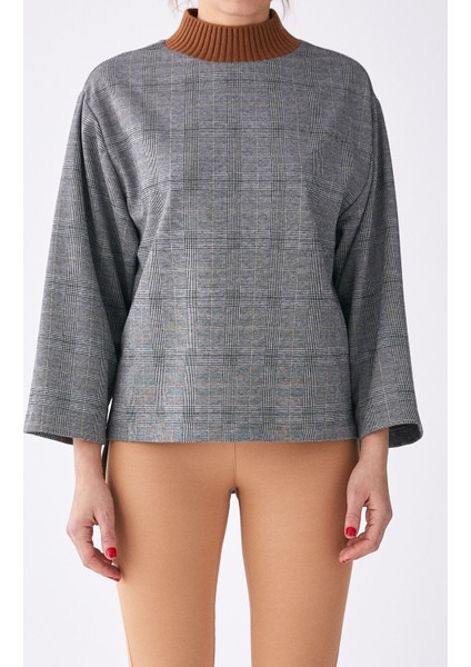 Boğaz Detaylı Uzun Kollu Bluz Orginal K1913023_050