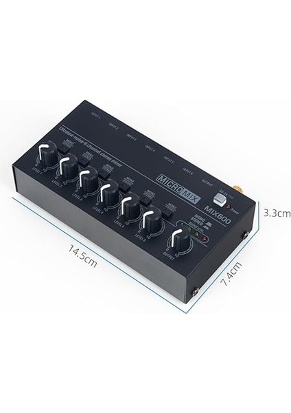 Mini Ses Mikseri Alt Karıştırma Için Stereo Hat Mikseri Gitarlar Için Ultra Düşük Gürültülü 6-Kanal Bas Klavyeler Veya Sahne Mikseri Uzantısı modelleri
