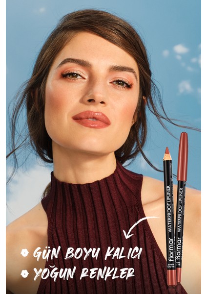 Yoğun Renk Veren Suya Dayanıklı Mat Dudak Kalemi (231 Soft Berry Stain) 8690604111312