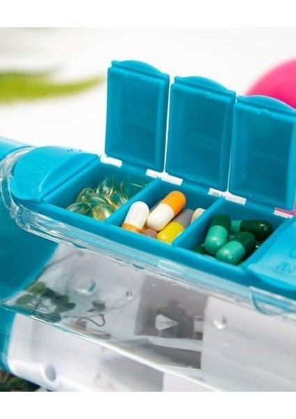 Ilaç Kutulu Su Matarası, Pillbox Ilaç Kutusu Su Şişesi, Ilaç Hazneli Su Şişesi indirimleri