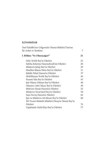 Ne Okuyacağız? Yeni Nesillere Ne Okutacağız? modelleri