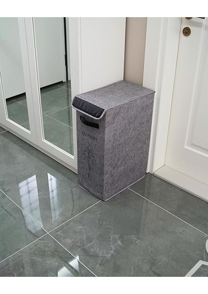 Kirli Çamaşır Sepeti Büyük Küçük Seçenekli Katlanır Sepet Banyo Selesi Çok Amaçlı Keçe Kutu Oyuncak Sepeti (Tek Bölmeli: 60X40X25CM) fırsatları
