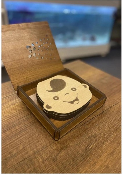 Kız Bebek Süt Dişleri Göbek Bağı Ve Saç Saklama Anı Albüm Kutusu Vintage Bebek Hediyesi