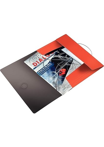 Solid Ince Lastikli Dosya, 150 Sayfa Kapasiteli, Açık Kırmızı, 45631020 fiyatları