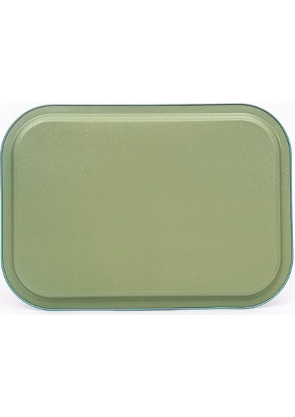 Desenli Metal Tepsi - Çay Kahve Tepsisi - Sunum Tepsisi 28 cm x 40 cm (Botanica Blue) fırsatları