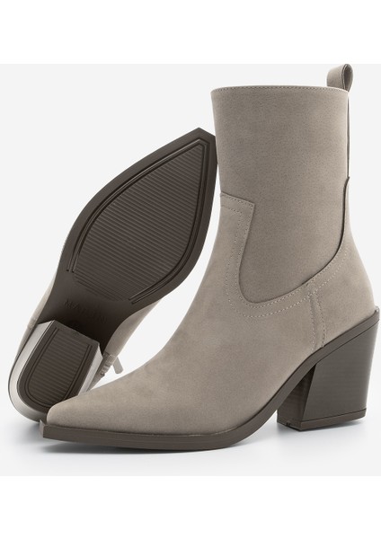 Kadın Sivri Burun Western Bot Fetya