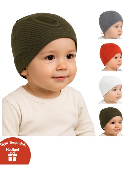 5'li Set Bebek & Çocuk Pamuk Bere