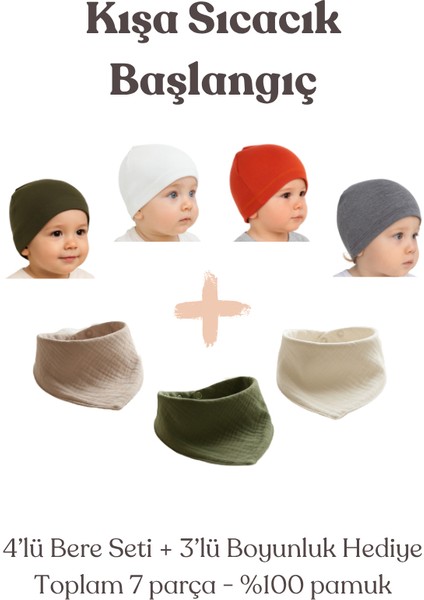 5'li Set Bebek & Çocuk Pamuk Bere fiyatları