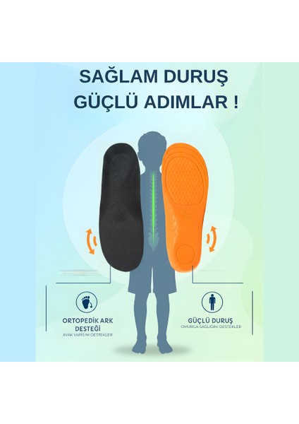 Ortopedik Ark Destekli Tabanlık Önleyici Çocuk Tabanlığı fırsatları