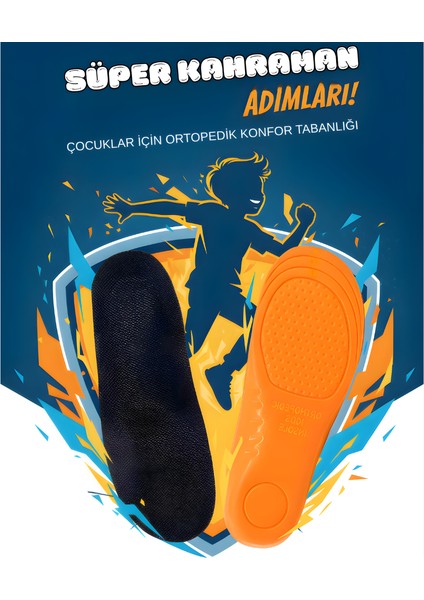 Ortopedik Ark Destekli Tabanlık Önleyici Çocuk Tabanlığı
