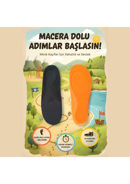 Ortopedik Ark Destekli Tabanlık Önleyici Çocuk Tabanlığı