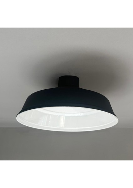 Siyah Iç Beyaz Planfonyer Tekli Avize Retro Sarkıt Lamba Restoran Salon Aydınlatma fırsatları