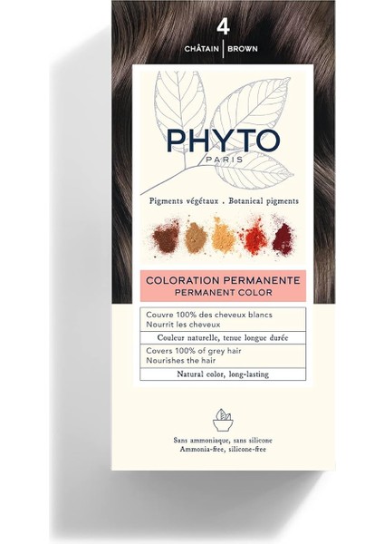 Phytocolor Bitkisel Saç Boyası, 4 Kestane