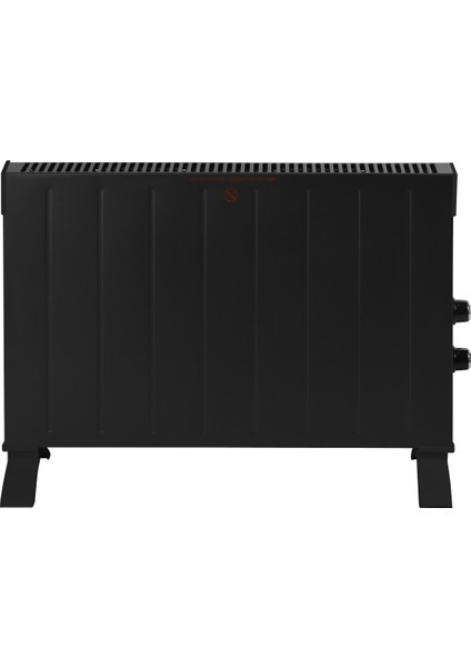 Konvektör Isıtıcı 2500W Güçlü Performans Modern Siyah Tasarım 28 m² Isıtma Alanı