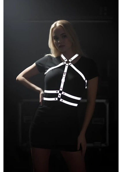 Karanlıkta Parlayan Şık Göğüs Harness, Harness Patywear - APFT218