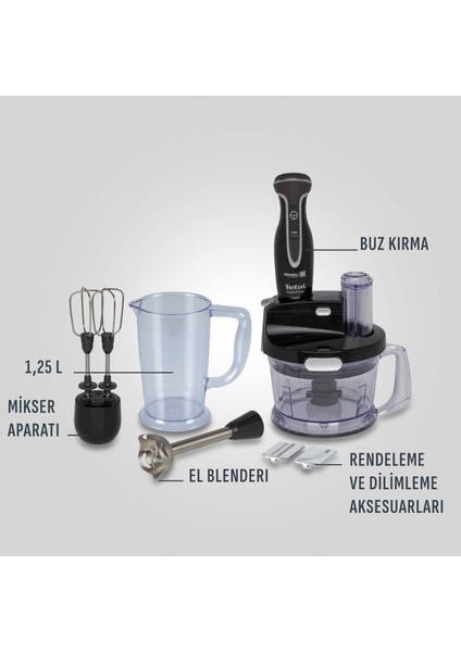 Powelix Activflow Pro 1000 Watt Blender Seti - Siyah