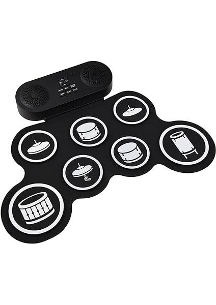 Davul Seti El Rulo Davul Kiti Taşınabilir 7 Pedler Çift Hoparlör 7 Drum Styles 6 Ritimler 10 Demo Şarkıları Müzisyenler Için Bagetler ile Pedalı Yeni Başlayanlar fiyatları