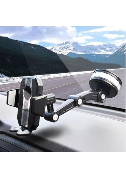 Privity Serisi Teleskobik Araç Içi Telefon Tutucu Vantuzlu 360 Derece Özel Jel Takviyeli Telefon Tutucu Zp-X fiyatları