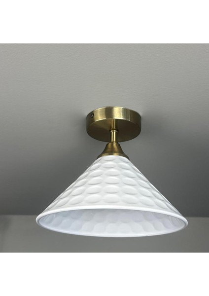 Rumy Beyaz Piramit Plafonyer Tekli Ofis Showroom Salon Mutfak Aydınlatma