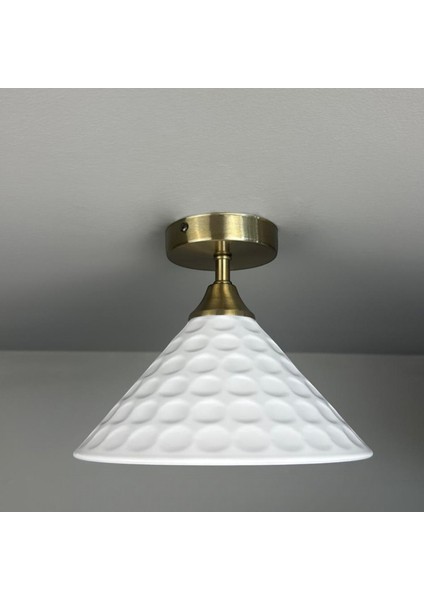 Rumy Beyaz Piramit Plafonyer Tekli Ofis Showroom Salon Mutfak Aydınlatma modelleri