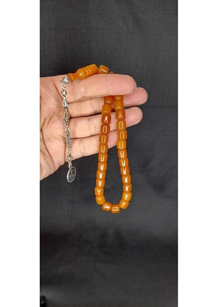 Sevgiliye Özel Hediye Çubuk Kehribar Tesbih Koyu Sarı Renk H-1317. indirimleri