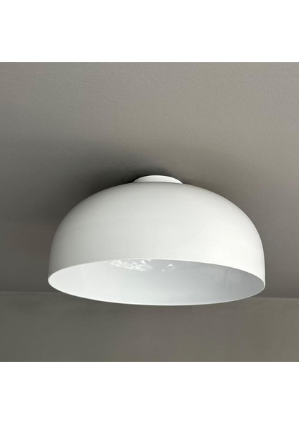 Çember Beyaz Planfonyer Metal Avize Salon Masaüstü Mutfak Ofis Otel Tekli Avizeler Lamba Aydınlatma modelleri