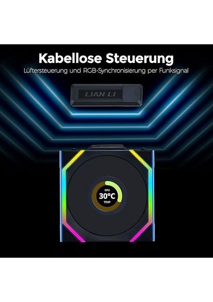Li Unı Fan Sl Wıreless LCD 1X120MM Siyah Kasa Fanı (G99.12SLLCD1W1B.00) indirimleri
