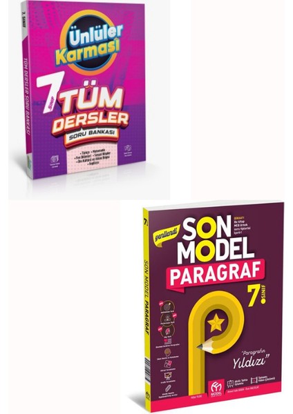 7. Sınıf Ünlüler Tüm Dersler-Son Model Paragraf