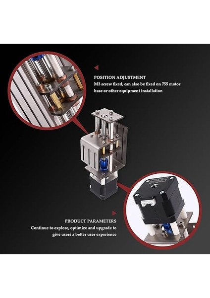 Cnc Z Eksenli Sürgülü Masa, Cnc Freze Seti, Kendin Yap Freze, Küçük Aktarım Modülü, 100 mm Mesafe, Ahşap Freze, Z Ekseni Motoru fiyatları