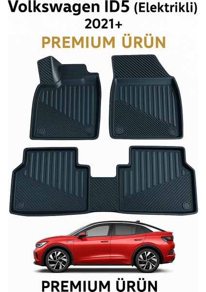 Volkswagen Id5 (Elektrikli) 2021+ Uyumlu 3D Oto Paspas Premium fırsatları