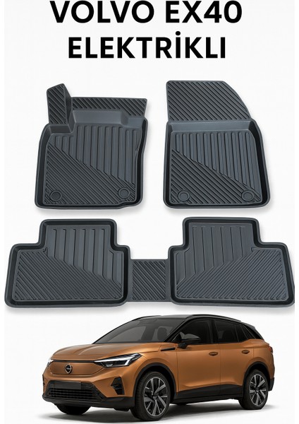 Volvo EX40 (Elektrikli) 2025+ Uyumlu 3D Havuzlu Oto Paspas Premium modelleri