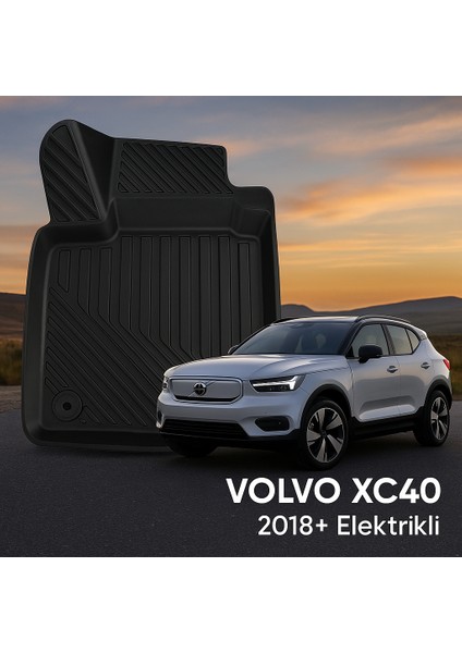 Volvo XC40 (Elektrikli) 2018+ Uyumlu 3D Havuzlu Oto Paspas Premium fiyatları