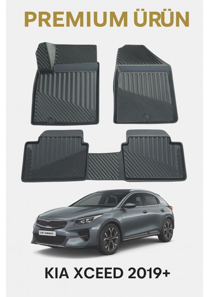 Kia Xceed 2019+ Uyumlu 3D Oto Paspas Premium