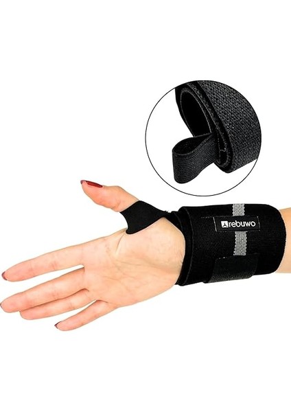Ağırlık Destek Bilekliği Güç Bileklik Ağırlık Kaldırma Için Bilek Kayışları Fitness Ağırlık Bilek Bandajı 2 Adet Siyah/koyu Gri fırsatları