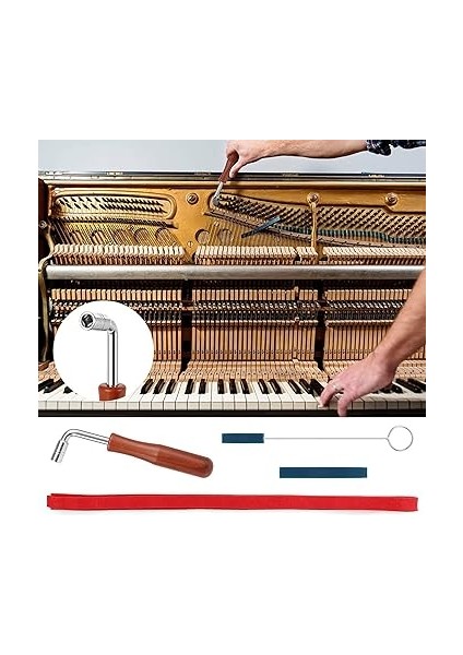 Profesyonel Piyano Akort Kiti Akort Anahtarı Çekiç Mizaç Şerit Siz Kit Piyano Dıy Sabitleme Seti fiyatları