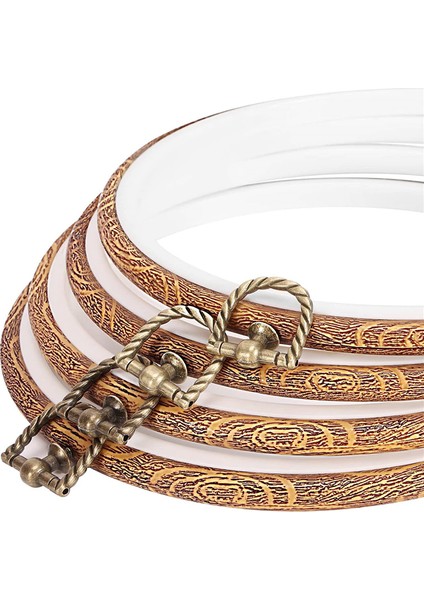 Parça 8,4 Inç Nakış Kasnağı Taklit Ahşap Sergileme Çerçevesi (Yurt Dışından) fırsatları