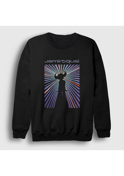 Unisex Siyah Little L Jamiroquai Sweatshirt