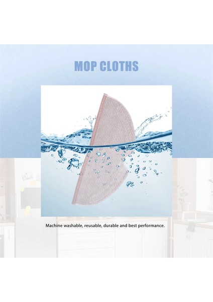 Xiaomi Roborock S5 Max S6 Pure S6 Maxv S5 Elektrikli Süpürge Için 6 Adet Paspas Bezi (Yurt Dışından) indirimleri