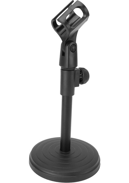 Masaüstü Mikrofon Standı, Mikrofon Klipsli Ayarlanabilir Masa Mikrofon Standı, Yuvarlak Sabit Tabanlı Mikrofon Tutucu, Podcast'ler, Toplantı, Dersler, Halka Açık Yer