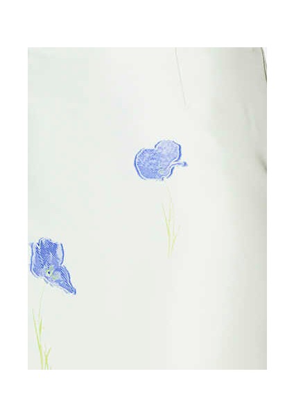 Çiçek Desenli Mini Etek Mavi Y1715056_036 fırsatları
