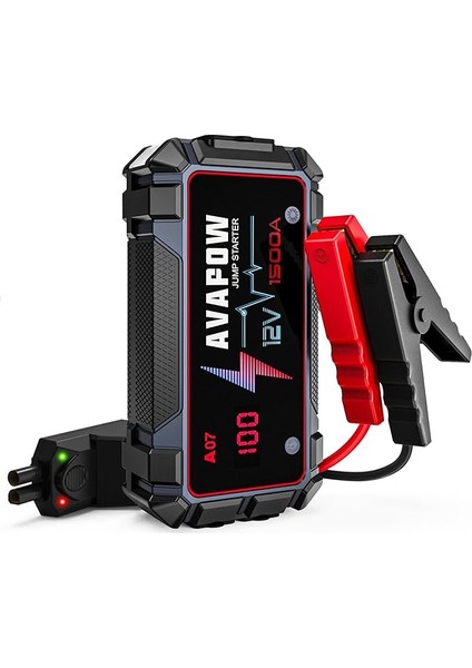 A07 1500A 12800MAH Jump Starter Taşınabilir Akü Takviye Kiti
