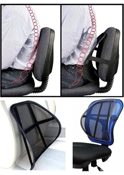 Sırt Dayama Filesi Terletmeyen Bel Desteği Minderi Ortopedik Ofis Koltuk Yastığı indirimleri