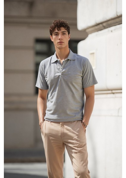 Erkek %100 Pamuklu Lakost Kumaş Regular Fit Polo Yaka T-Shirt fiyatları