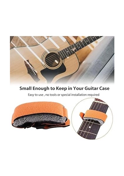 Fret Wrap - Ayarlanabilir Gitar Dize Kapak Bandı, Bas Sessiz Klavye Sessizleştirme Kayışları Bas Susturucu Susturucu Enstrüman Aksesuarları Ukulele Bas Gitar Dize modelleri